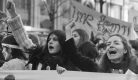 Manifestation du MLF, à Paris, en 1982.