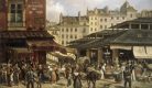 Giuseppe Canella, Les Halles et la rue de la Tonnellerie.