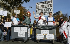 Manifestation contre la réforme du collège à Paris, le 10 octobre 2015 (Photo : Citizenside/Samuel Boivin)