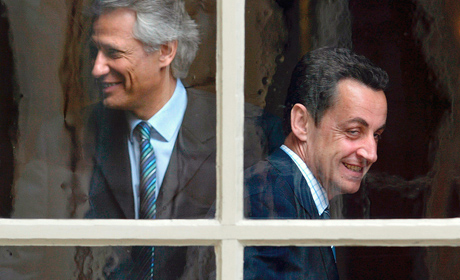 Dominique de Villepin et Nicolas Sarkozy, photo Franck Prevel (flickr.com).