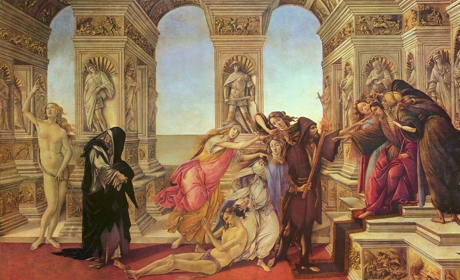 Sandro Botticelli, La Calomnie d'Apelle, vers 1495.