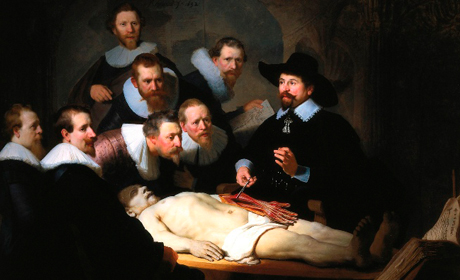 Rembrandt, <em>La leçon d'anatomie,</em> 1632.