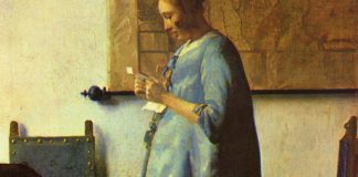 Jan Vermeer, Femme en bleu lisant une lettre