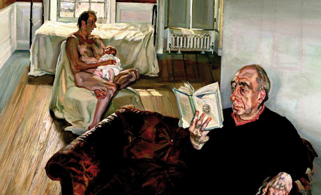 Lucian Freud, Grand Intérieur, Notting Hill, 1998, huile sur toile. 