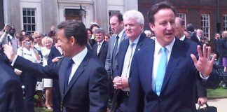 Nicolas Sarkozy et David Cameron
