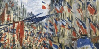 drapeau attentats paris monet