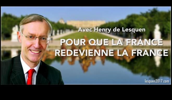Henry de Lesquen: le candidat de la mémoire (courte)