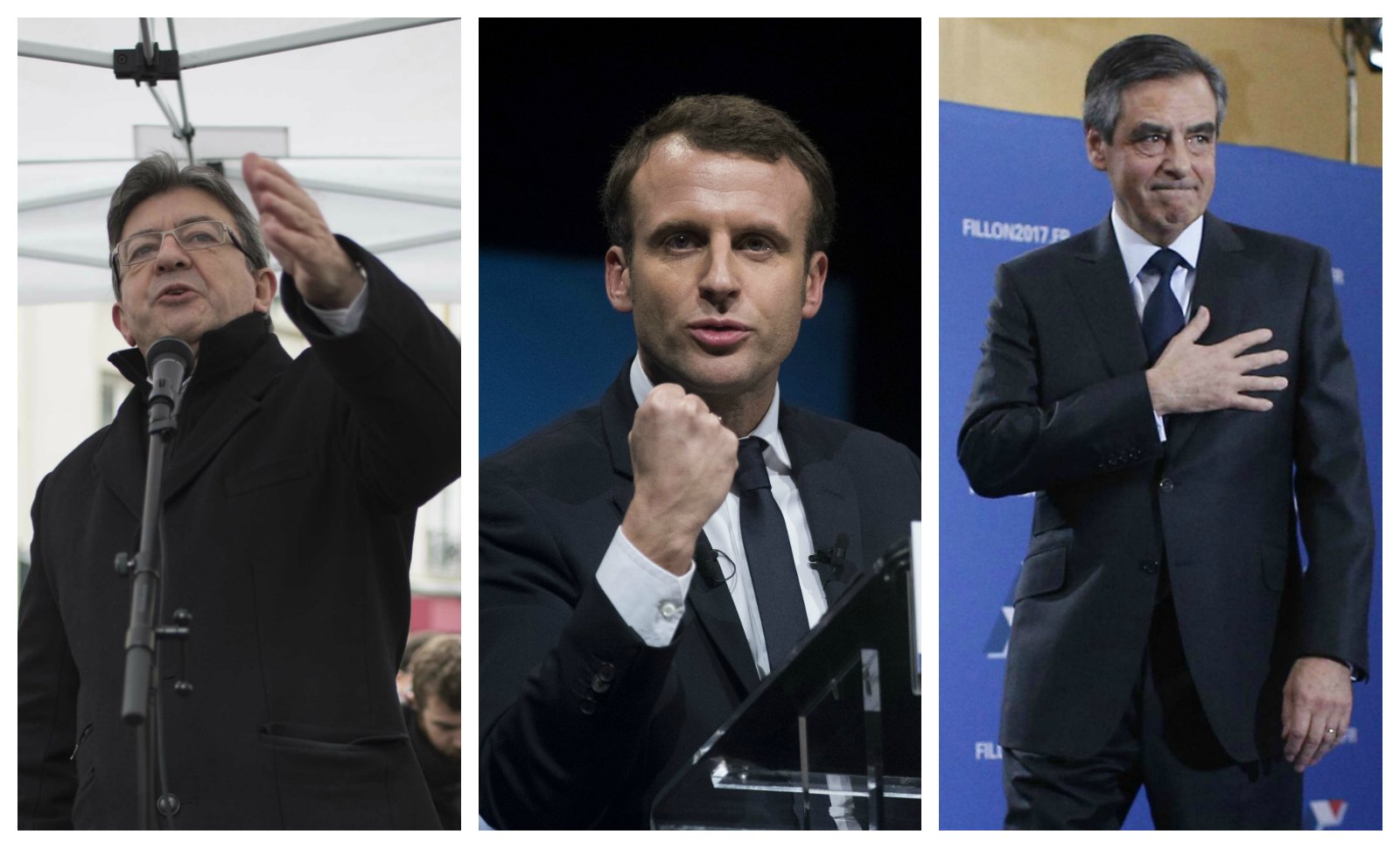 Macron-Fillon-Mélenchon: être «anti-système», le bon plan