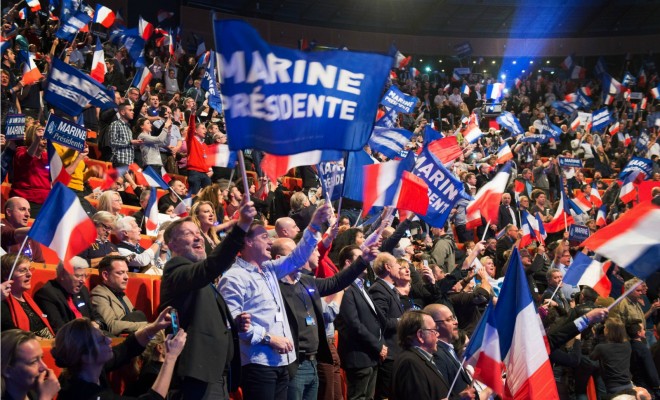 Marine Le Pen Front national élections présidentielles Mélenchon Fillon