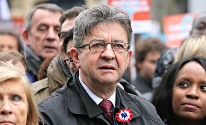 melenchon-swann Jean-Luc Mélenchon, mars 2017. SIPA. 00798596_000009