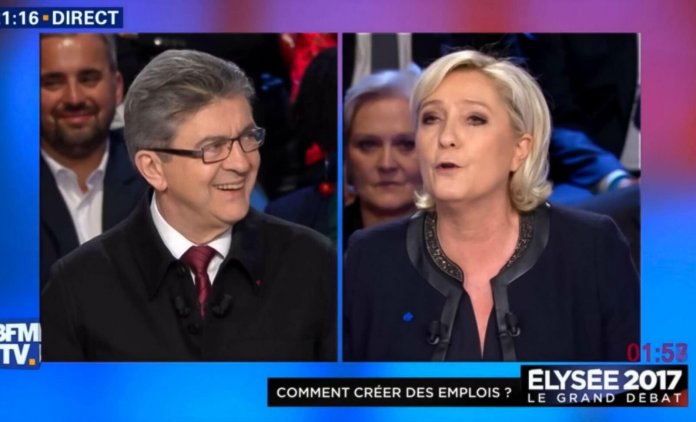 marine lepen melenchon second tour
