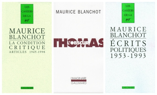 maurice blanchot thomas obscur politiques