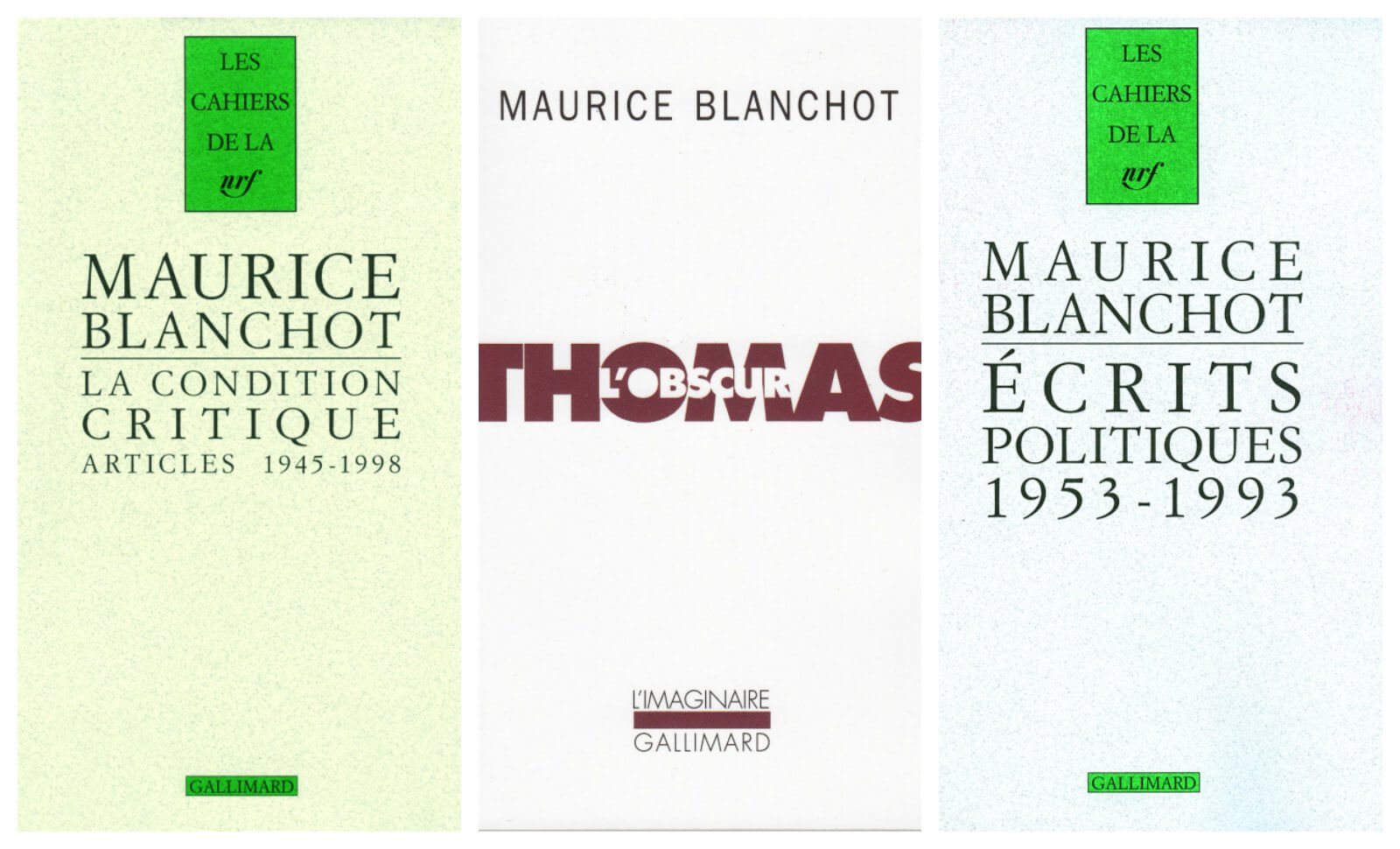 Les vies de Maurice Blanchot