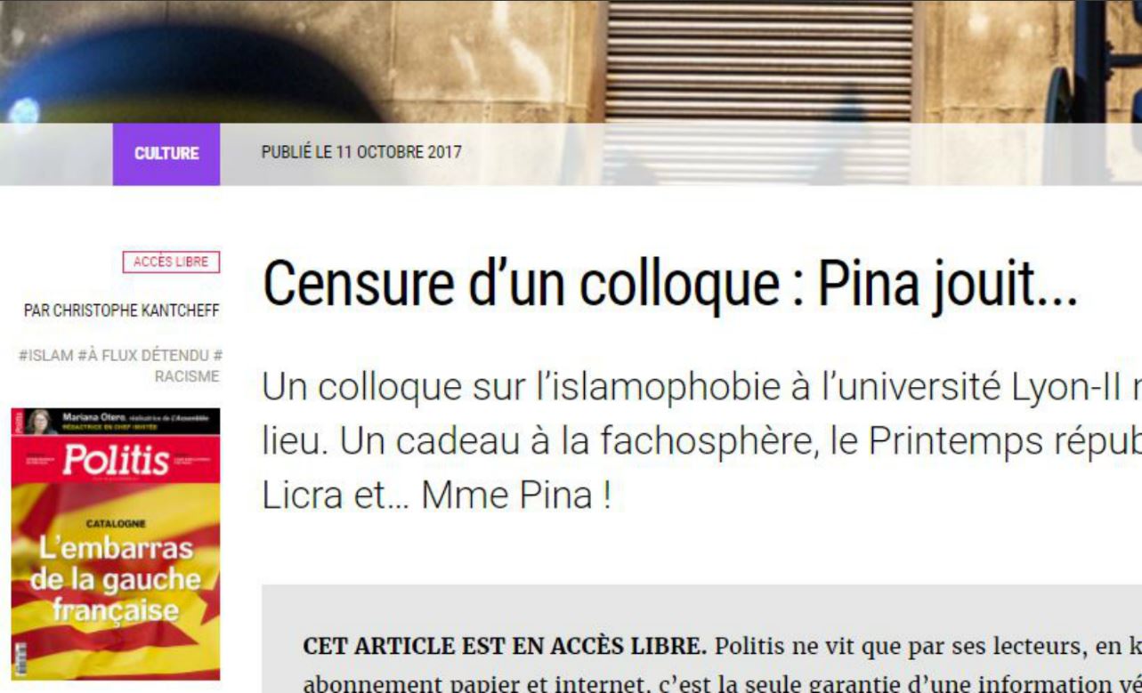 Politis contre Céline Pina: quand le gauchisme est un sexisme