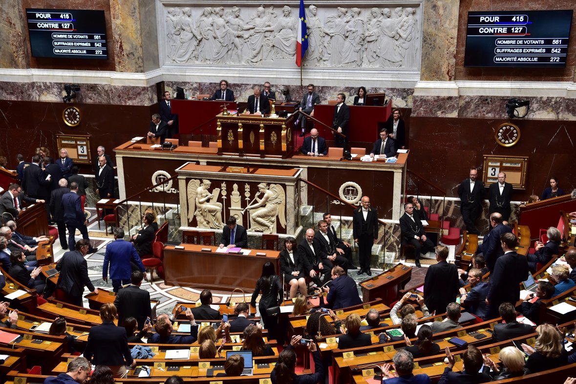 Vote à l'Assemblée nationale de la loi renforçant la sécurité nationale et la lutte contre le terrorisme, octobre 2017. / CHRISTOPHE ARCHAMBAULT