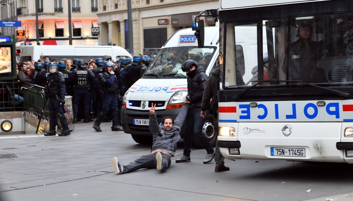 La "Marche pour le climat", en marge de la COP21, annulée en raison de l'état d'urgence, Paris, novembre 2015. / MUSTAFA YALCIN