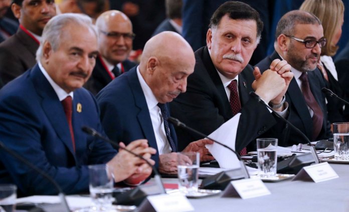libye haftar macron sarraj
