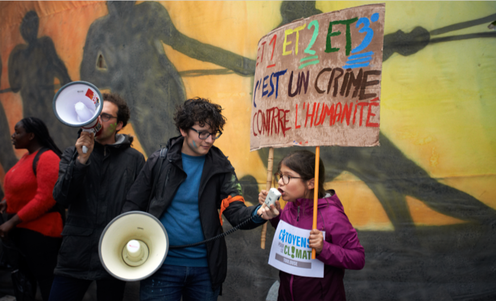 "Grève pour le climat" des collégiens, lycéens et étudiants à Toulouse, 24 mai 2019. Photo : Alain Pitton/NurPhoto/AFP