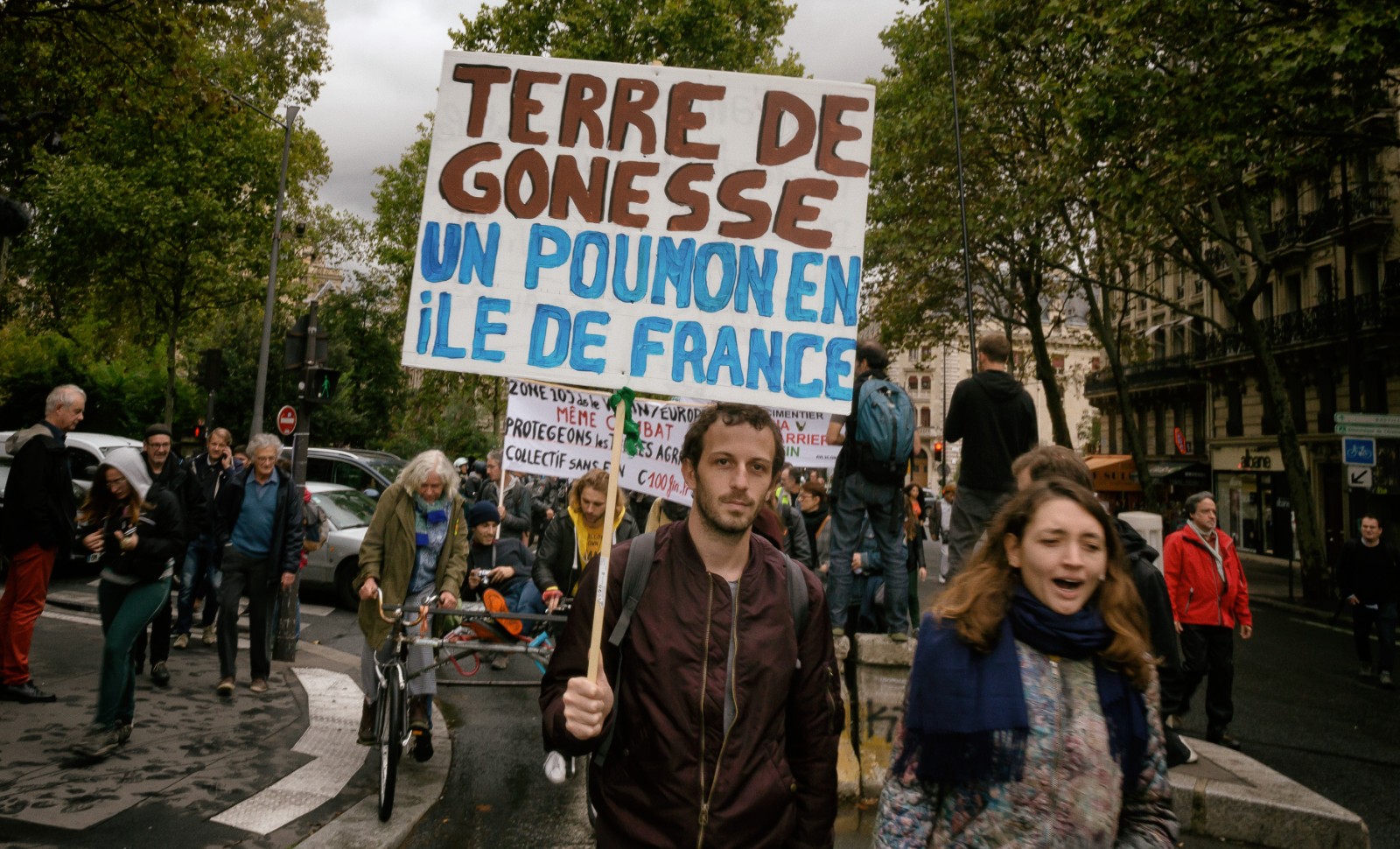 Manifestation contre le projet Europacity à Paris, le 5 octobre 2019 © MARTIN NODA / HANS LUCAS