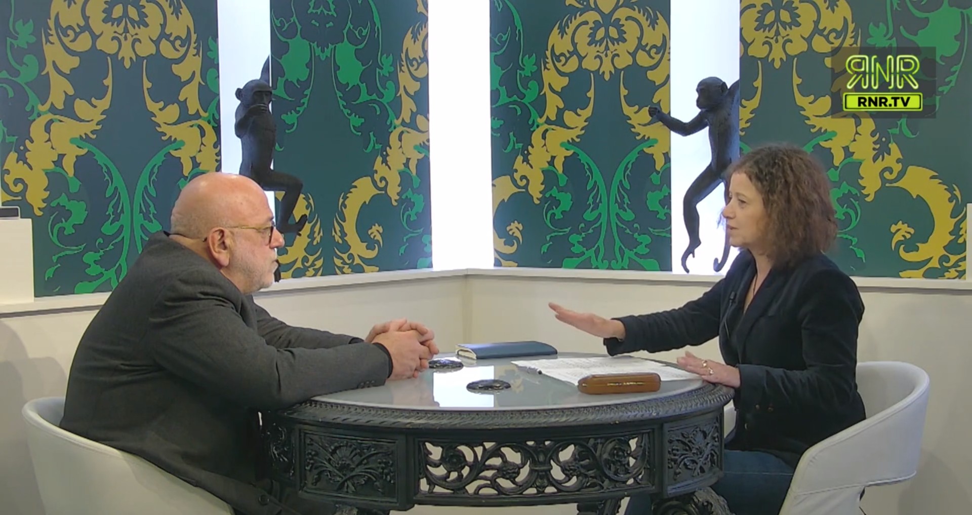 Jean-François Colosimo débat avec Elisabeth Lévy. Image: capture d'écran RNR.TV