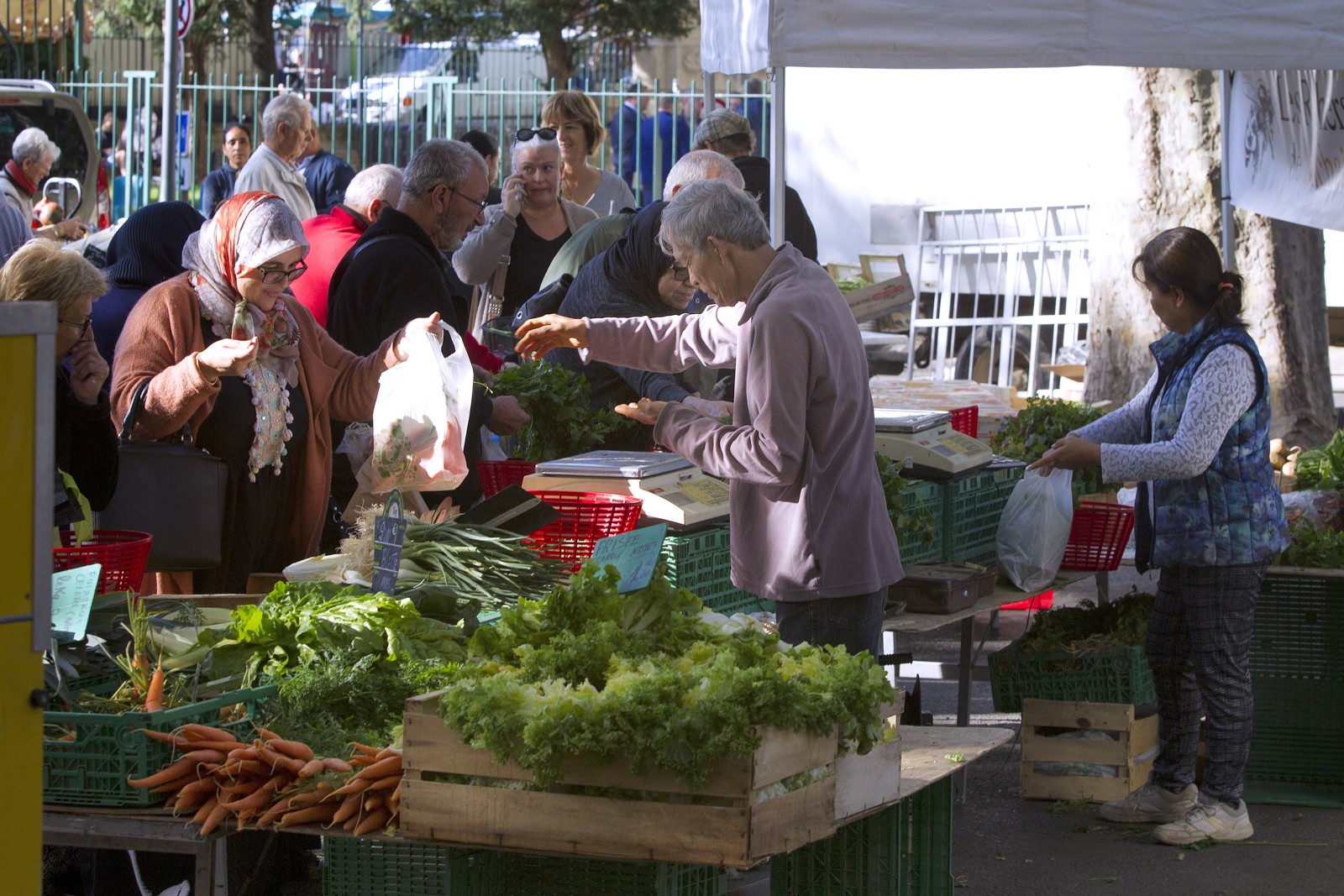 Marché de Lunel. Photo : Guillaume.