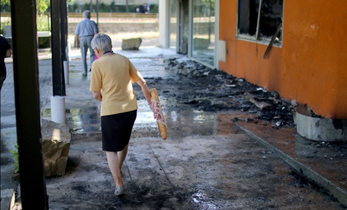 Quartier du Breil à Nantes, le 4 juin 2018, au lendemain d'émeutes urbaines