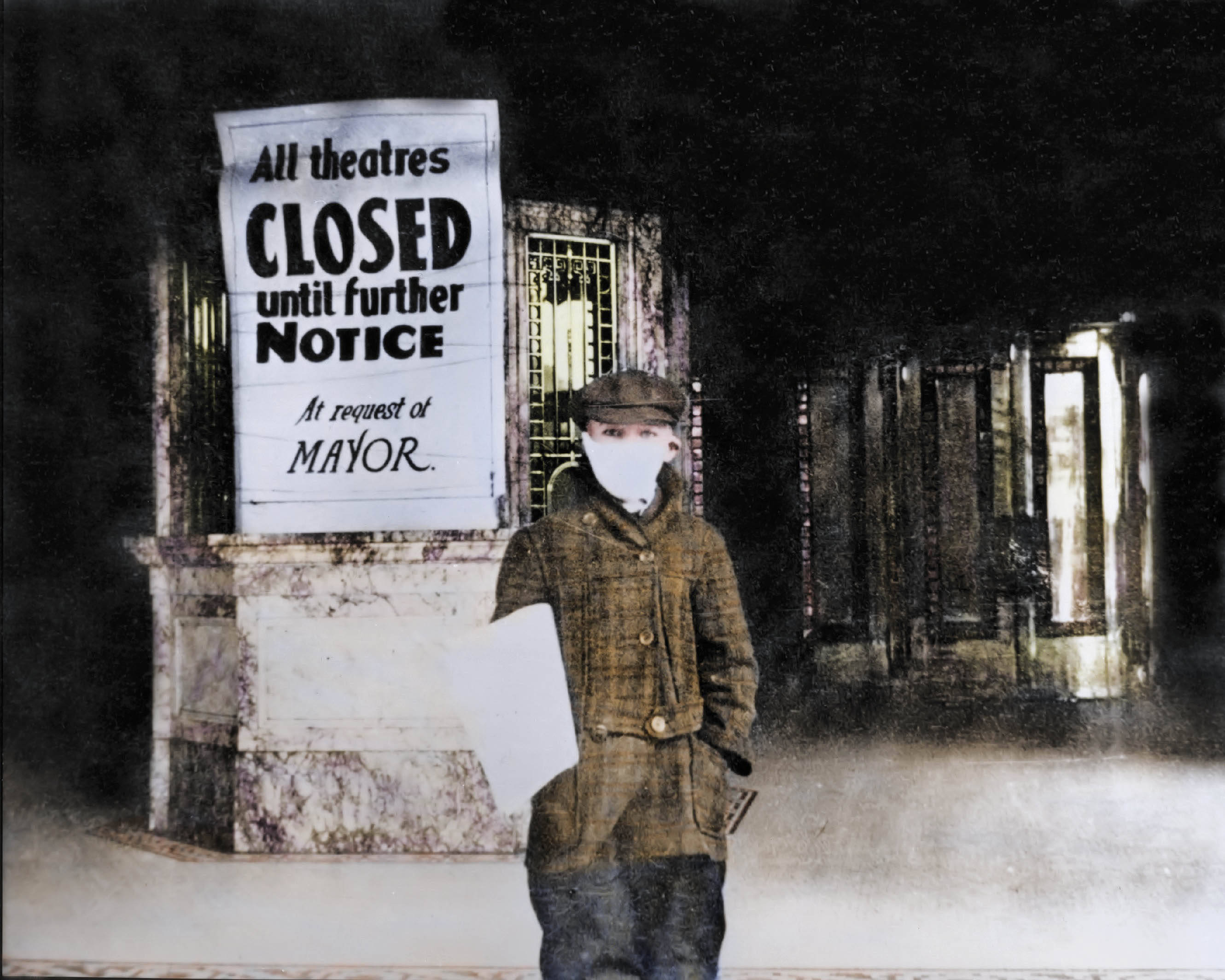 Seattle, durant la pandémie de grippe espagnole, 1918. Images/SIPA - 1903141219- Mary Evans