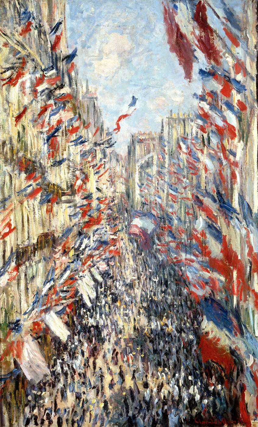 La rue Montorgueil, Monet 1878