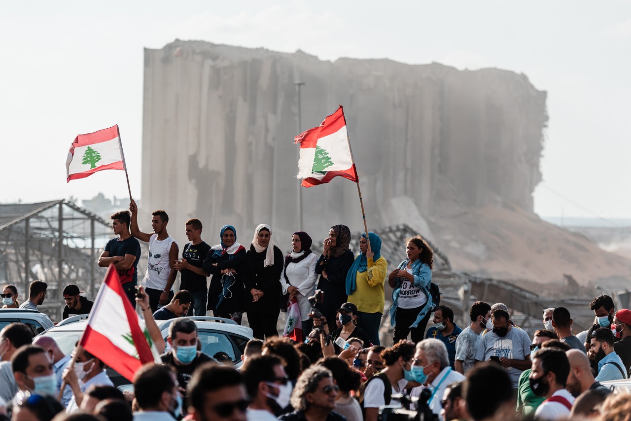 Manifestation contre le gouvernement libanais, beyrouth, 11 août 2020 © Karine Pierre / Hans Lucas / AFP