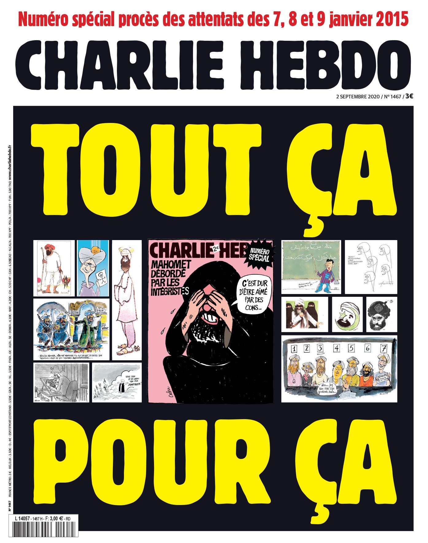 La Une de "Charlie Hebdo" du 2 septembre 2020