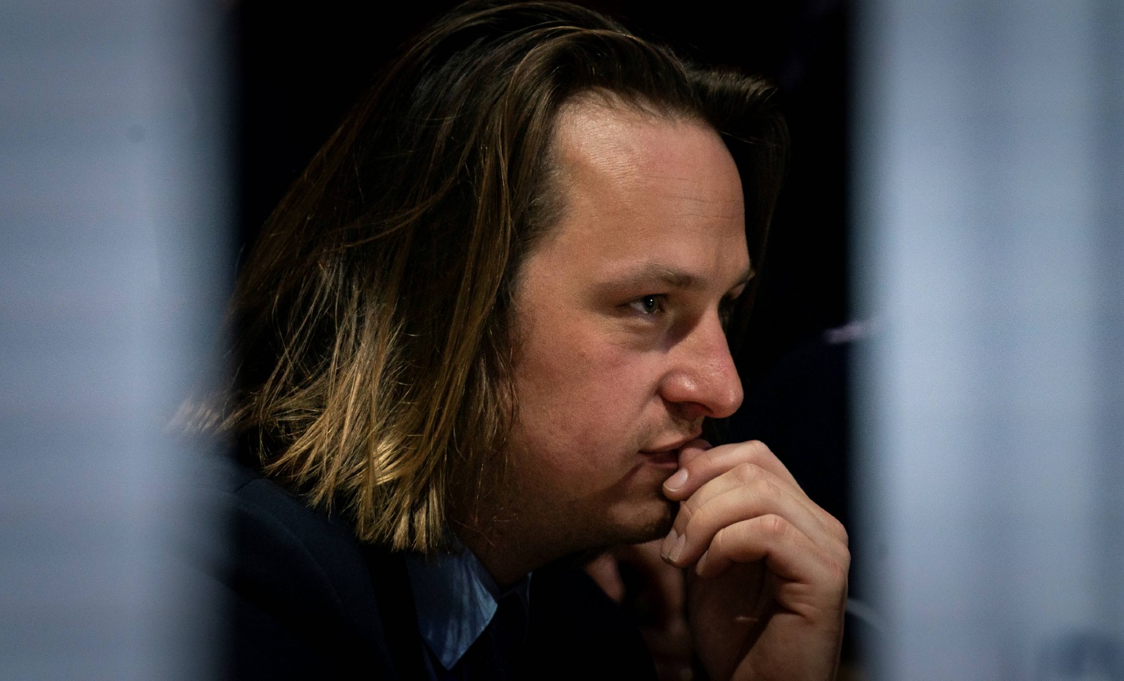 Geoffroy Lejeune, directeur de la rédaction du magazine "Valeurs actuelles" © Lionel BONAVENTURE / AFP