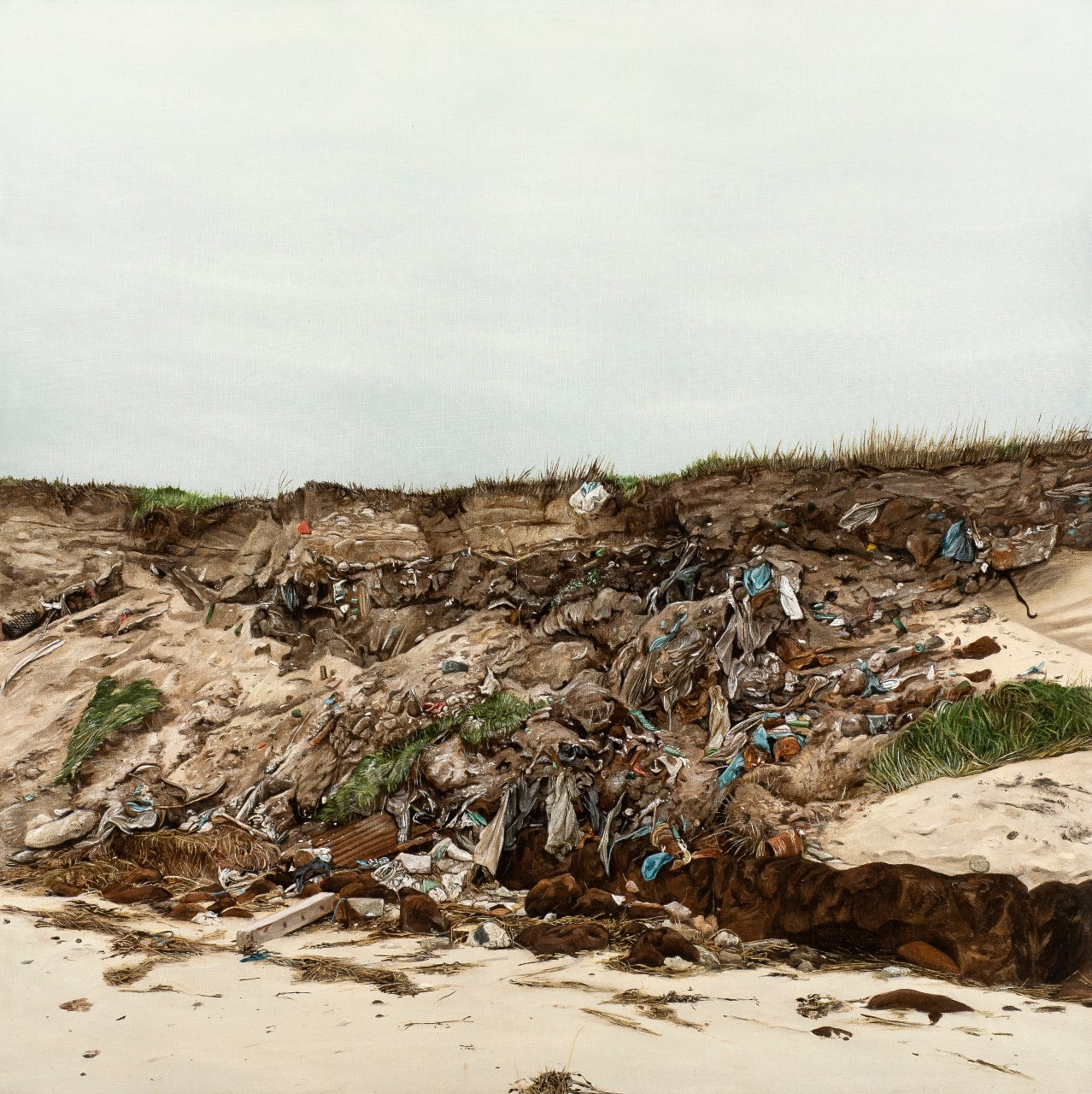 "Bords de mer", huile sur toile de Thomas Lévy-Lasne © Courtesy Galerie Les filles du calvaire.
