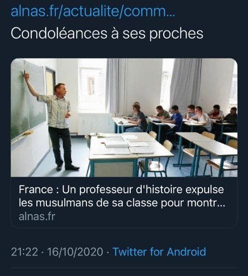 L'article d'Alnas avant qu'il ne soit modifié.