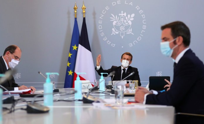 macron-veran-blanquer