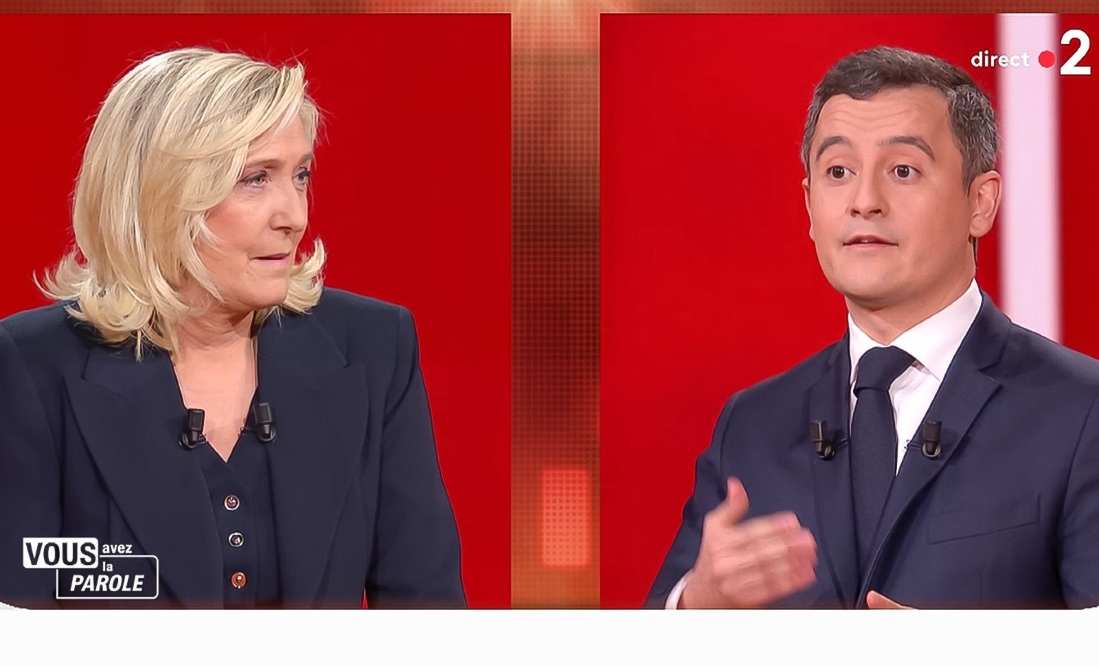 Darmanin et Le Pen sortent-ils vraiment tous deux gagnants du débat de France 2?