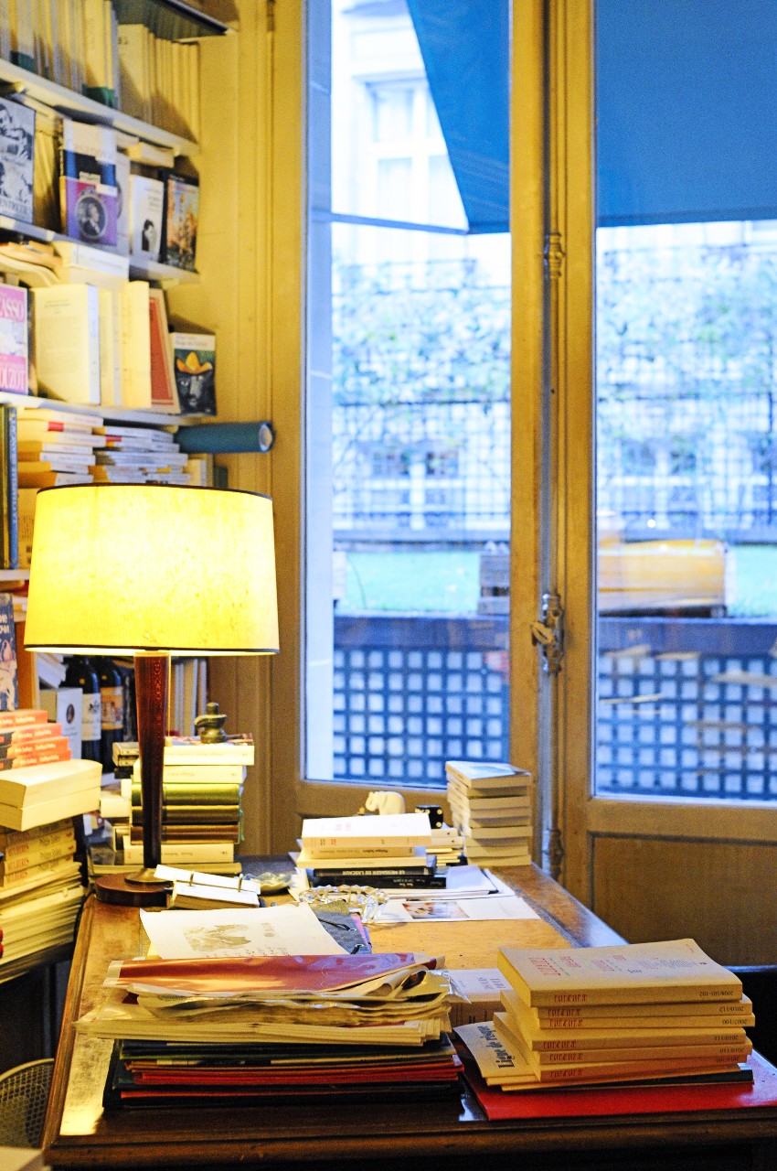 Bureau de Philippe Sollers à Paris Photo: Hannah Assouline