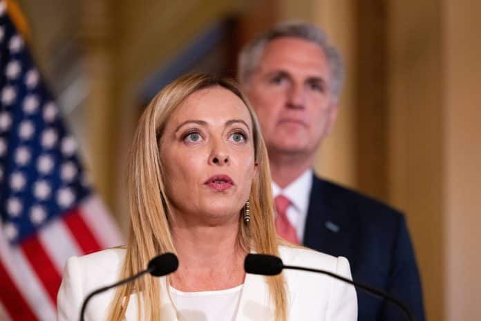 Giorgia Meloni au Capitole américain