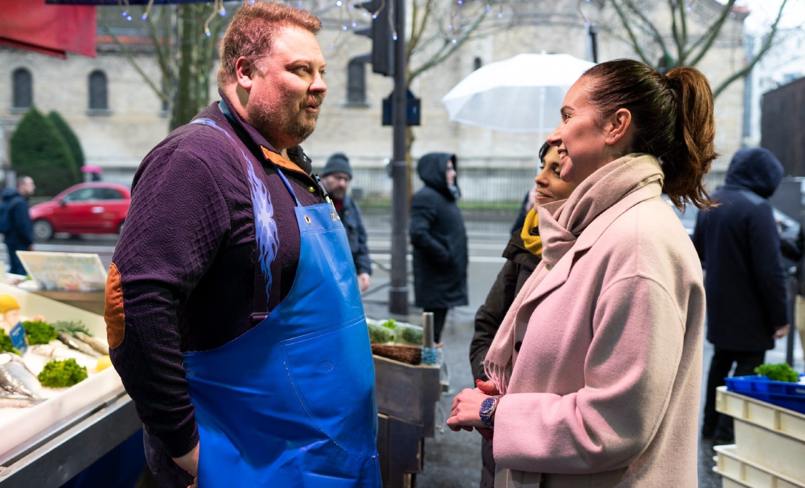 Tractons sous la pluie