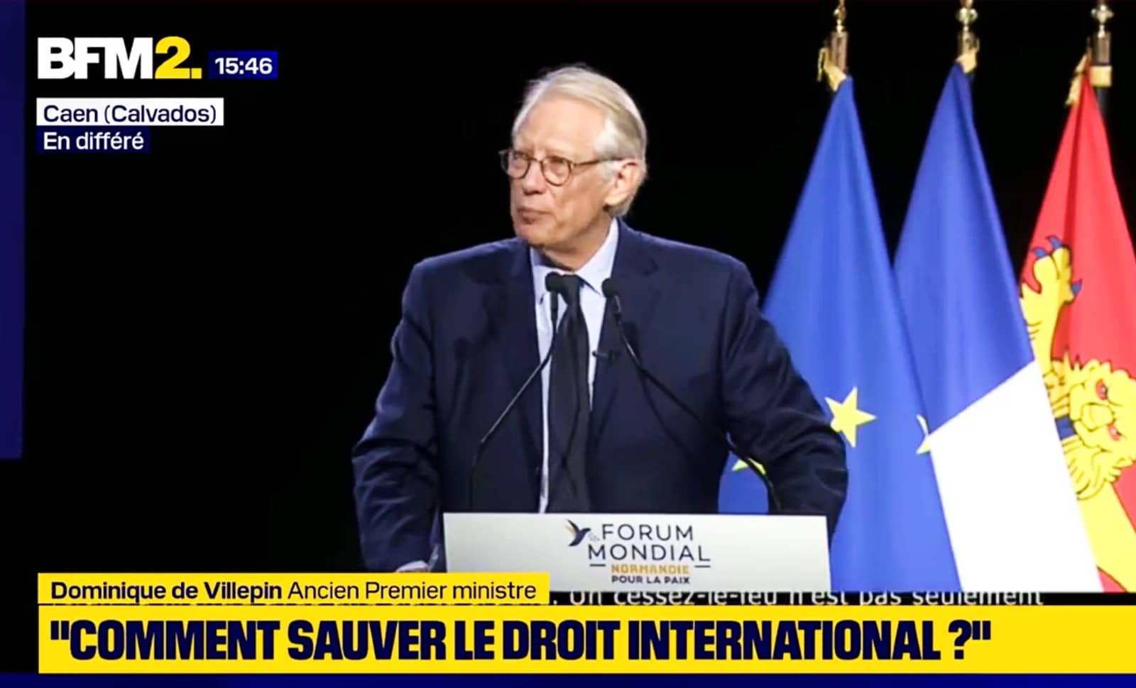 Villepin: la paix ou le refus du réel