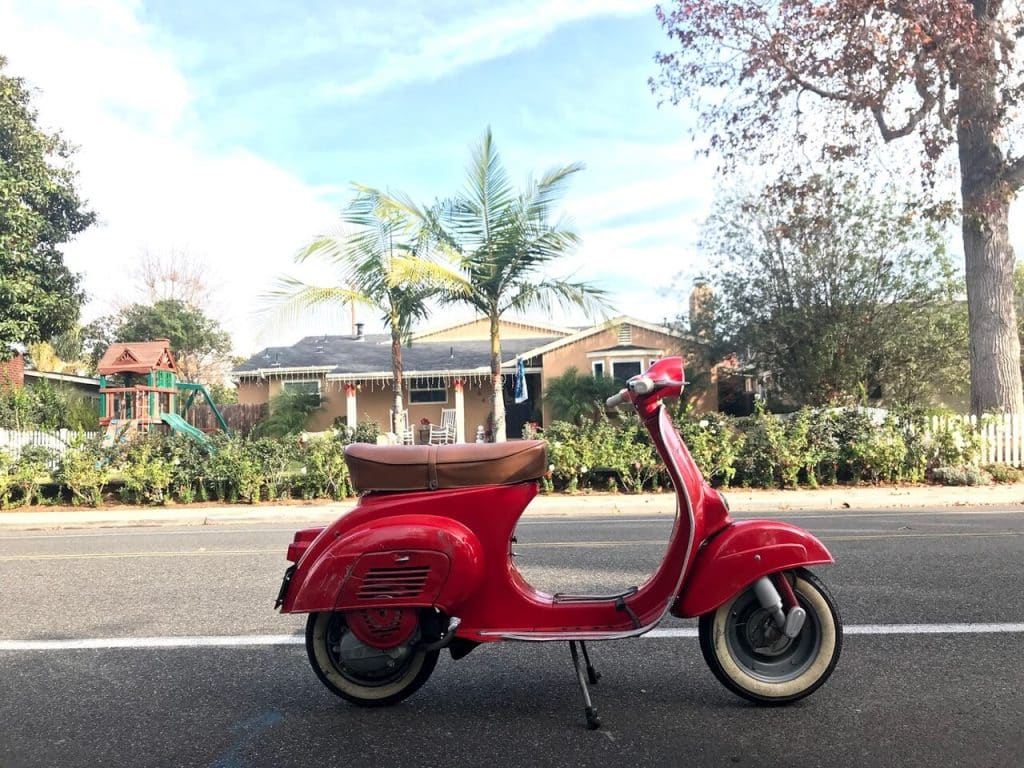 Vespa dans les rues