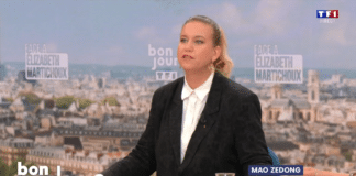 Mathilde Panot sur le plateau de TF1, ce 28 octobre 2026. La représentante LFI s'est montrée bien silencieuse sur la polémique Mbappé - Mao.